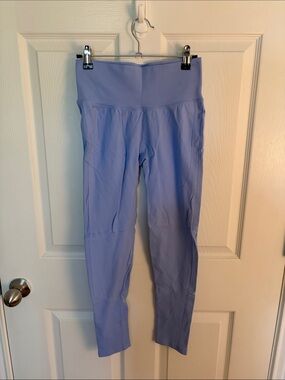 Ribbed runched Lavender leggings